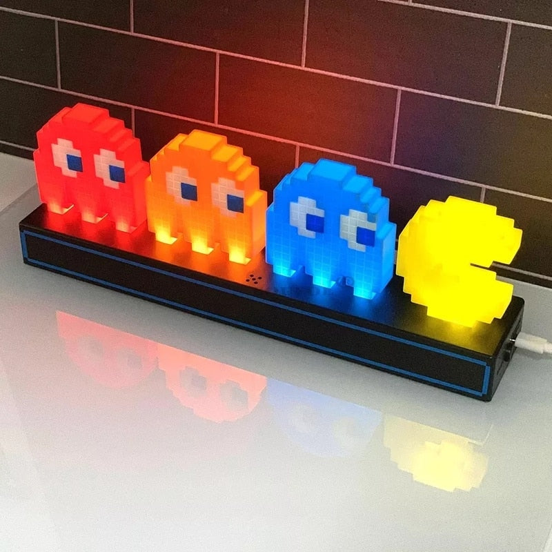 Intelligente Musikrhythmus-Farbwechsel-PacMan-Gamerlampe