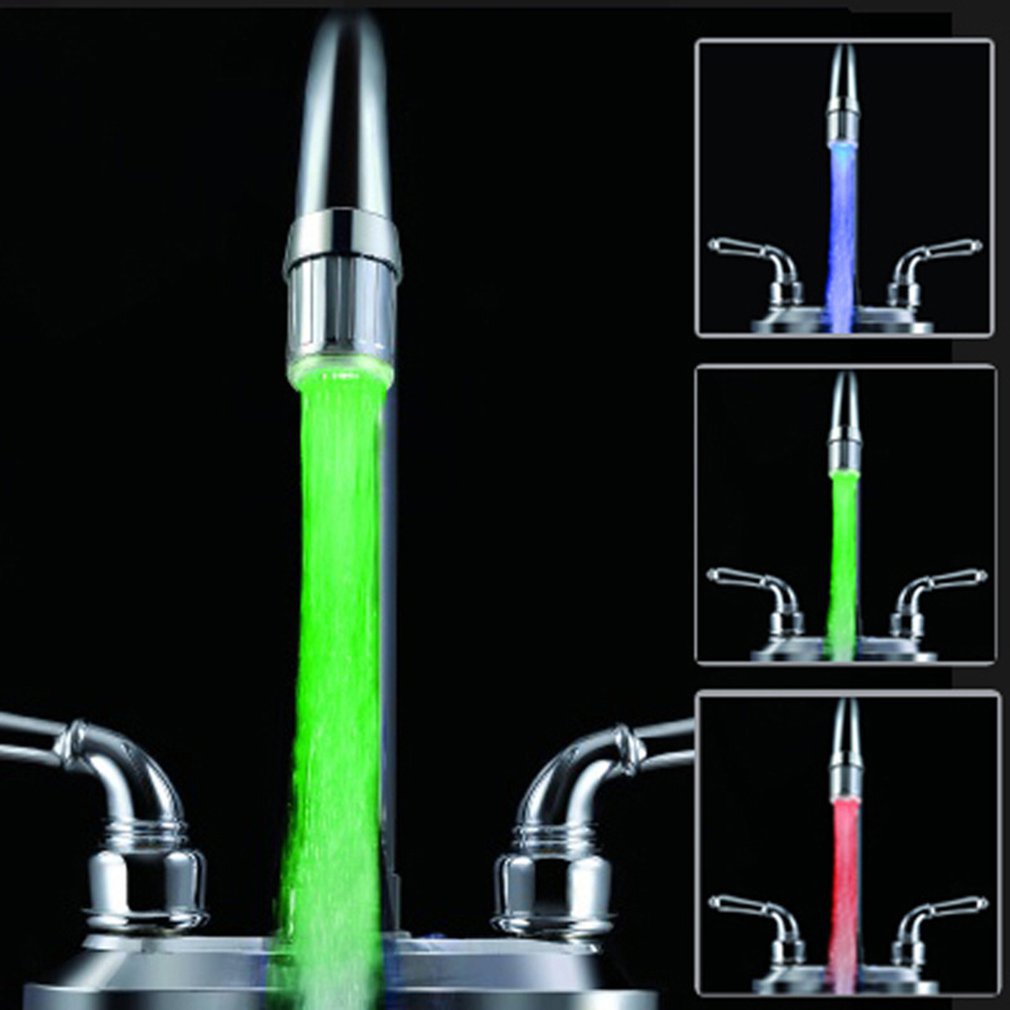 Leuchtender Wasserhahnaufsatz