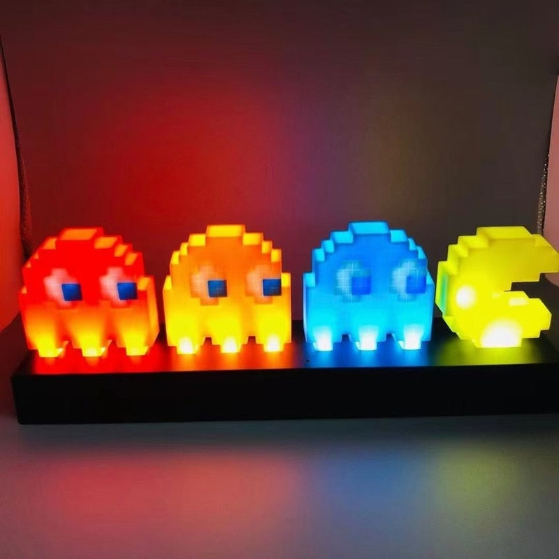Intelligente Musikrhythmus-Farbwechsel-PacMan-Gamerlampe
